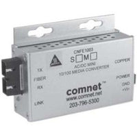 ComNet CNFE1002SAC1B-M Small Media Converter, B, ST Connector, AC/DC Power, Single Mode, Fiber, 100Mbps
