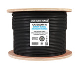Vertical Cable 069-559/CMX CAT6 CMX Outdoor Rated Cable, UV Rated - 1000ft (Black)
