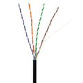 ADI PRO 0E-CAT5DB1BK CAT5e 24/4 Solid BC Outdoor Direct Burial Cable, Unshielded, UTP, 1000' Wood Reel, Black