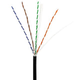 ADI PRO 0E-CAT6DB1BK CAT6 23/4 Direct Burial Cable, 1000' Wood Reel, Black