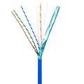 ADI PRO 0E-CMR6BLPS CAT6 23/4 Solid BC Plus Riser Cable, Shielded, UTP, CMR / FT4, 1000' Wood Reel, Blue