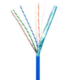 ADI PRO 0E-CMR6BLPS CAT6 23/4 Solid BC Plus Riser Cable, Shielded, UTP, CMR / FT4, 1000' Wood Reel, Blue