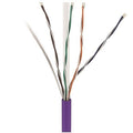 ADI PRO 0E-CMR6PUR CAT6 23/4 Solid BC Cable, Unshielded UTP, Riser CMR, FT4, 1000' Express Box, Purple
