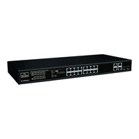 UltraTech 0E-16PMANLT 20-Port Gigabit Lite Managed PoE++ Switch, 16-Port PoE with 4-Port Uplink