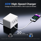 Gitryin Desktop Charging Station 12-in-1 (40W Combo) - detail view | Silarius