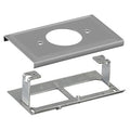 Hubbell HBL3033JEGY Raceway Plate 1.60" Opg HBL 3000 Series, Gray