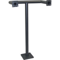 Pach and Co UPM5 Dual Arm Side-by-Side Pedestal Mounting Post, 42"H with 8" Mounting Base