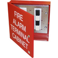 Space Age Electronics SSU00660 IF-Series Terminal Cabinet, 14"W 14"H 3-1/4"D, Keyed Lock, Red