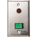 Alarm Controls by ASSA ABLOY SLP-1L Alarm Controls SLP-1L Latching Monitor and Control Station, One 1/2" Red LED, One Green Alternating Push Button, Stainless Steel