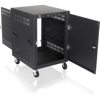 AtlasIED RX14-25 14 Rack Units, 25 Depth Mobile Cabinet)