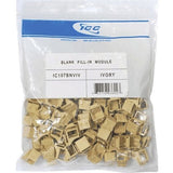 ICC IC107BNVIV Blank Fill-in Insert for HD Style, 100-Pack, Ivory