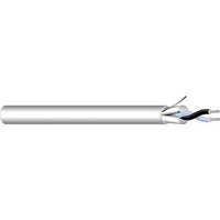West Penn 77293GY1000 18/2 Stranded Shielded Audio Cable, Low Cap, CM, 1000' (304.8m) Reel, Gray