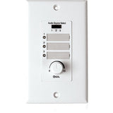 AtlasIED WPD-RISRL Wall Plate Input Select Switch with Volume Control, 10k Pot and Input Indicator, for use with AAPHD Amplifiers
