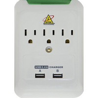 DITEK DTK-3VWMUSB Outlet 120VAC Surge Protective Device with Load Sensing Technology