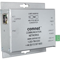 ComNet CNFE1002APOEMHO/M CNFE100(X) PoE Series 10/100 Mbps Ethernet 2-Port Media Converter with PoE+