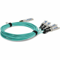 AddOn QSFP-4SFP25G-AOC10M-AO Cisco Compatible TAA Compliant 100GBase-AOC QSFP28 to 4xSFP28 Direct Attach Cable (850nm, MMF, 10m)