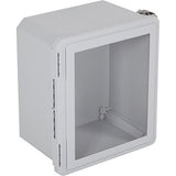 STI EF141208-W Mounting Device, Fiberglass Enclosure with Window, 14" x 12" x 8"