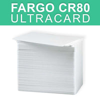 HID 082136 UltraCard Premium CR-80 30 Mil Composite PVC ID Cards, 500-Pack, White