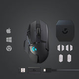 Logitech 910-005565 G502 Lightspeed Wireless Gaming Mouse, Black - Case of 4