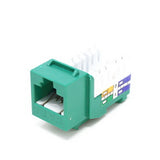 Dynacom 10606K-GN Keystone Jack, KwikJack Cat6 Data Jack Green