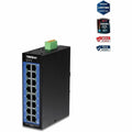 TRENDnet TI-G160I 16-Port Industrial Gigabit L2 Managed DIN-Rail Switch