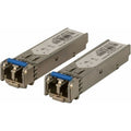 Hanwha SFP-GLCM202 SFP Module, 1000 Mbps Fiber Optic Transceiver, 1310 nm, 2 km, Dual LC Connector, Multi-Mode Fiber, MSA Compliant