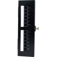 OCC PP12SIX Wall Mount Patch Panel, 568 A/B Wired, 12-Port