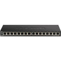 D-Link DGS-1016S 16-Port Gigabit Unmanaged Metal Desktop Network Switch