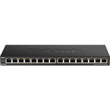 D-Link DGS-1016S 16-Port Gigabit Unmanaged Metal Desktop Network Switch