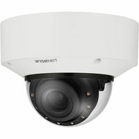 Hanwha XNV-C9083R/KEX Series 4K Outdoor IR Vandal Dome IP Camera, 4.4 9.3mm Lens, White, TAA Compliant