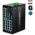 TRENDnet TI-PG262 26-Port Hardened Industrial Gigabit PoE+ DIN-Rail Switch