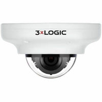 3xLOGIC VX-5M28-MD-IAW-S256 VISIX 5MP Indoor Outdoor Vandal Proof Mini-Dome Camera, IR, 2.8mm Fixed Lens, 256GB