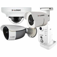3xLOGIC VX-5M4-MB-IW-S512 5MP Outdoor Mini Bullet with True WDR and 512Gb SD Card, 4mm Fixed Lens