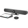 Logitech 991-000533 Rally Bar Mini Room Kit with Rally Bar Mini, Tap CAT5e Controller, (1) Mic Pod