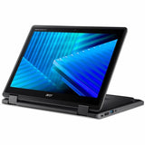Acer TravelMate B3 Spin 12 TMB312R-31 TMB312R-31-C45D 12.2" Touchscreen Rugged Convertible 2 in 1 Notebook - WUXGA - 60 Hz - Intel N150 - 4 GB - 128 GB Flash Memory - English Keyboard - Black (NX.BHBAA.003)