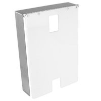 Pedestal Pro 1116HOO-BUT-001-304 11x16 Stainless Hood (Shielded) - ButterflyMX 7" Surface Intercom