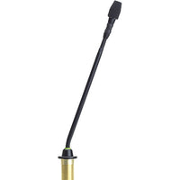 Shure MX410 10" Gooseneck Mic with No Capsule, Surface-Mount Preamp, and Red LED Ring on Top (Black)