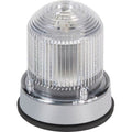 Edwards Signaling 125XBRMW24D 125 Class XBR LED Beacon, Steady-On / Lightburst, 24VDC, 0.215A, White, Gray Base