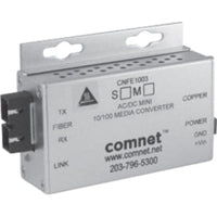 ComNet CNFE1003MAC2-M Small Size Media Converter, SC Connector, AC/DC Power, Multimode, Fiber, 100Mbps