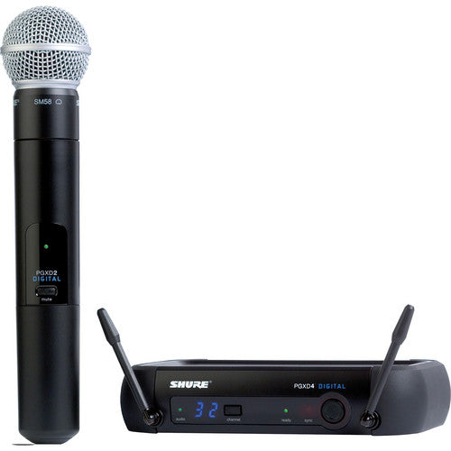 Shure Pgxd24 Sm58 Digital Wireless Handheld Microphone System With Sm5 