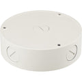 Hanwha SBV-136B Waterproof Back Box with Knockouts for Select SNV, SCV, and QNV Series Dome Cameras, Ivory