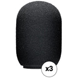 Shure A7WS Broadcast-Style Windscreen for SM7, SM7A, and SM7B (3 Pack)
