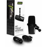 Shure MV7 Podcast Microphone Kit with Broadcast Arm (Black)