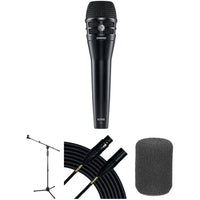 Shure KSM8 Dualdyne Dynamic Handheld Microphone Live Stage Kit (Black)