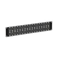 Kendall Howard 1903-1-002-02 Flat Cable Lacing Panel, 2U, Black