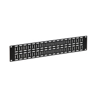Flat Cable Lacing Panel, 2U, Black