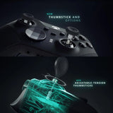MODDEDZONE BLUE FIRE XBOX ELITE SERIES 2 CUSTOM MODDED CONTROLLER