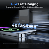 Gitryin Retractable 40W Charger - USB-C Cable - detail view | Silarius