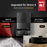 Roborock QV 35A Robot Vacuum with Multifunctional Dock (Upgraded from Qrevo S) - side view | Silarius