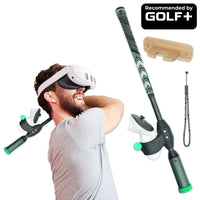 DriVR Elite Mini - Adjustable VR Weighted Golf Club Handle Accessory - Compatible with Quest 2, 3... - front view | Silarius